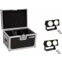 Conjunto de luz LED EUROLITE CBB-2 COB WW 2x com case – 2 projetores COB branco quente, case de transporte