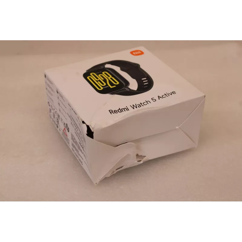 ESGOTADO. Xiaomi Redmi Watch 5 Active, preto meia-noite | ESGOTADO. Redmi Watch 5 Active | Smartwatch | LCD | 2,0 polegadas | à prova de água | EMBALAGEM DANIFICADA | preto meia-noite