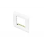 Moldura metálica 80x80 para EURO OUTLET Lanview LKS825