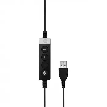 EPOS IMPACT SC 660 USB ML Headset com fios, arco de cabeça, telefonia/música, USB Type-A, preto, prateado