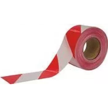 Fita de sinalização Cimco 182780 100 m vermelho-branco