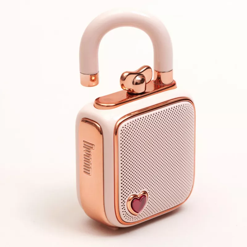 Altifalante mono portátil Divoom LoveLock rosa