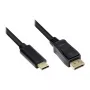 Cabo adaptador Good Connections USB-C para DP1.2 preto 10m
