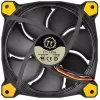Ventoinha de caixa Thermaltake Riing 14 LED 140mm preto/amarelo