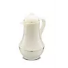 Garrafa térmica ROTPUNKT série 230 1 L, branco (marfim) - recipiente para bebidas com isolamento a vácuo