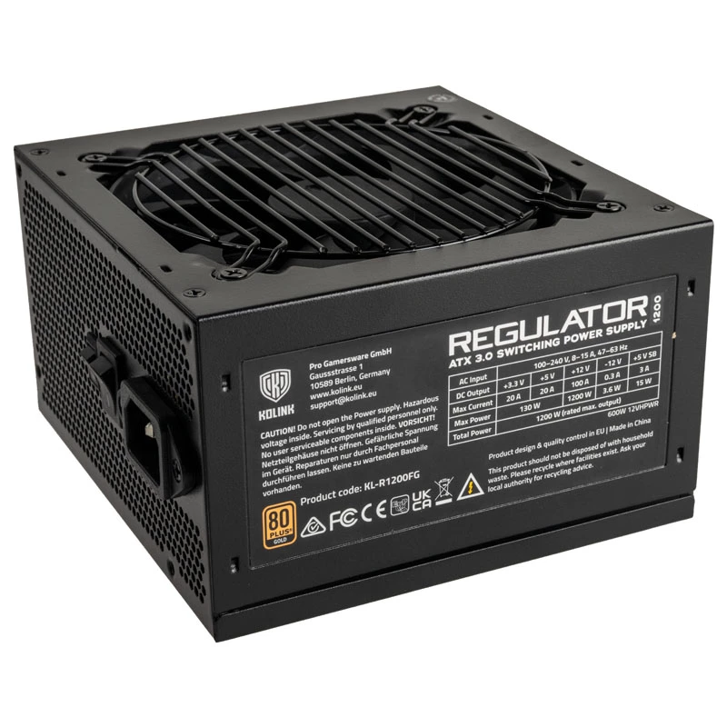 Fonte de alimentação Kolink Regulator KL-R1200FG 1200W