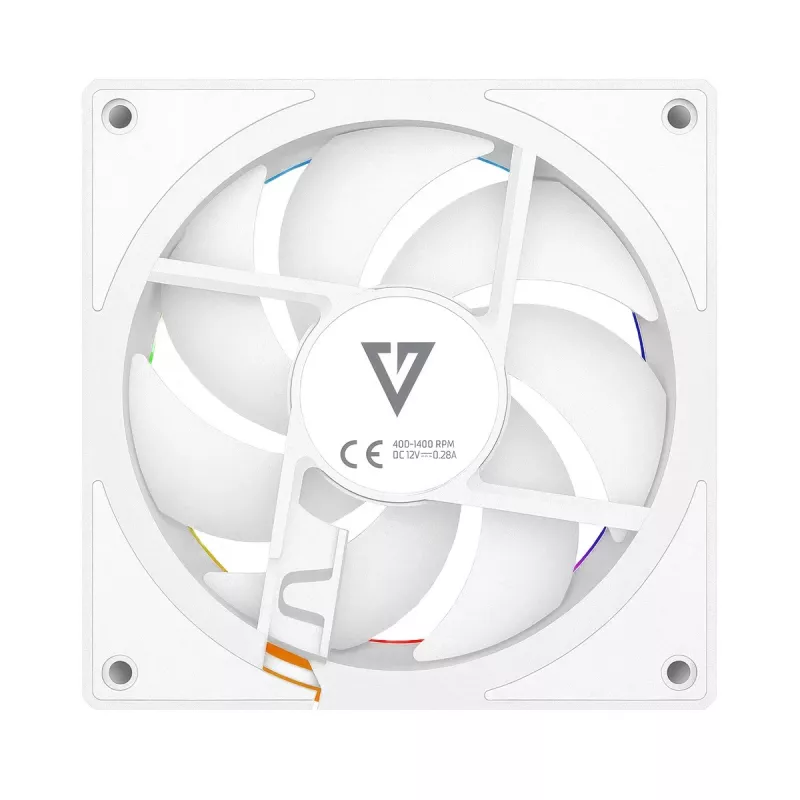 Ventoinha para caixa MODECOM VOLCANO LOOP 120 ARGB Reverse Fan branca 120 mm, PWM, 400–1400 RPM
