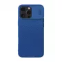Capa de proteção Nillkin CamShield Pro para iPhone 16 Pro Max, azul, tampa deslizante para câmara