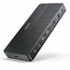 Docking station UNITEK D1103A01 USB4 com fio preto 100W Power Delivery