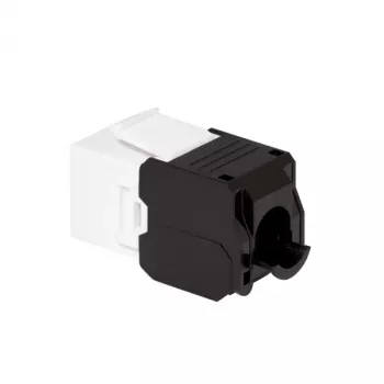 LogiLink NK4066 Módulo Keystone Plano Preto Branco RJ-45