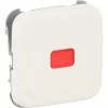 busch jaeger BJ Reflex SI tampa de interruptor basculante calota vermelha branco alpino modelo 2509-214