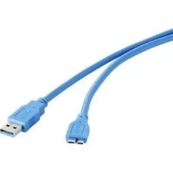 Cabo USB Renkforce 1421511 — USB Type-A (macho) para Micro-USB Type-B (3.0), 30 cm