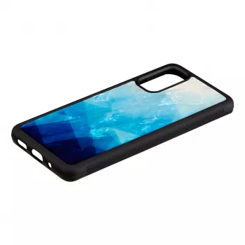 Capa de proteção iKins para Samsung Galaxy S20 — lago azul acabamento preto