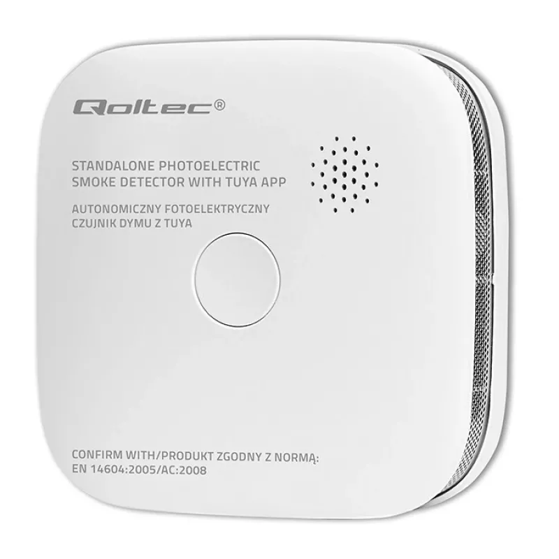 Detetor de fumo com pilha Tuya WiFi LED