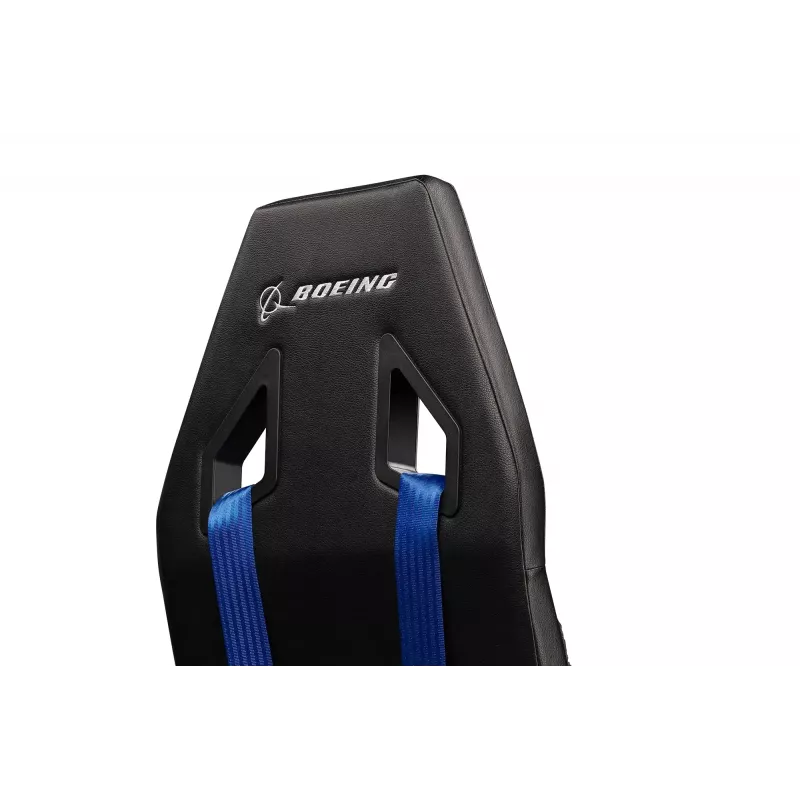 Cabine de simulador de voo Next Level Racing Boeing Commercial Edition, detalhes azuis
