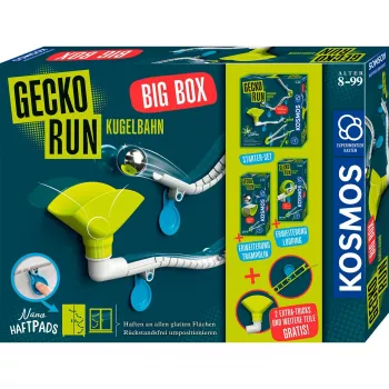 Pista de berlindes Kosmos Gecko Run – Big Box da Kosmos, modelo 621209, conjunto de construção para corridas de berlindes