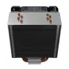 Dissipador de CPU SAVIO SAVGCOVORTEXX2ARGB com 4 heatpipes, ventoinha ARGB de 120 mm, preto