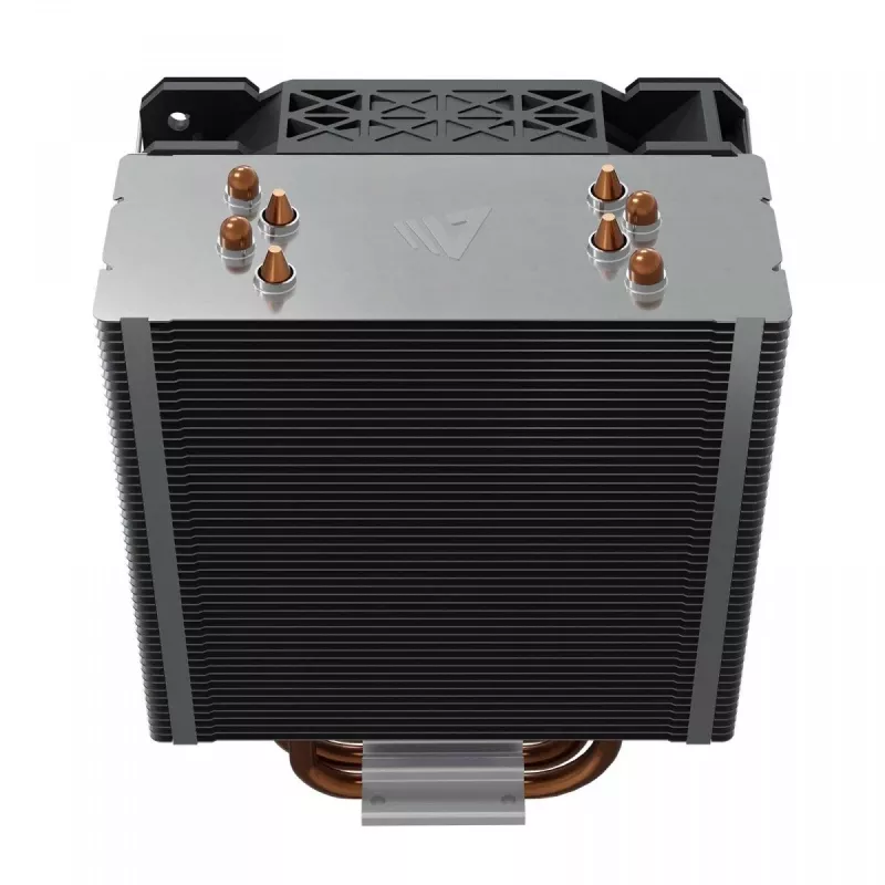 Dissipador de CPU SAVIO SAVGCOVORTEXX2ARGB com 4 heatpipes, ventoinha ARGB de 120 mm, preto