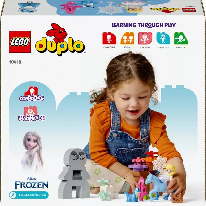 Conjunto de brincar LEGO DUPLO 10418 — Disney Elsa e Bruni na floresta encantada, 31 peças, 2+ anos