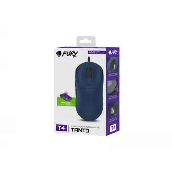 Rato gaming FURY TANTO T4 12000DPI RGB azul-marinho programável gaming