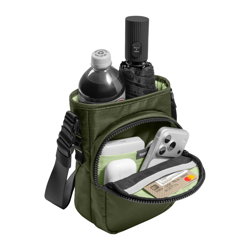 Bolsa Tomtoc GameOn-G50 Switch 2 JoyCarry Sling verde – bolsa de transporte para Nintendo Switch OLED e Switch 2