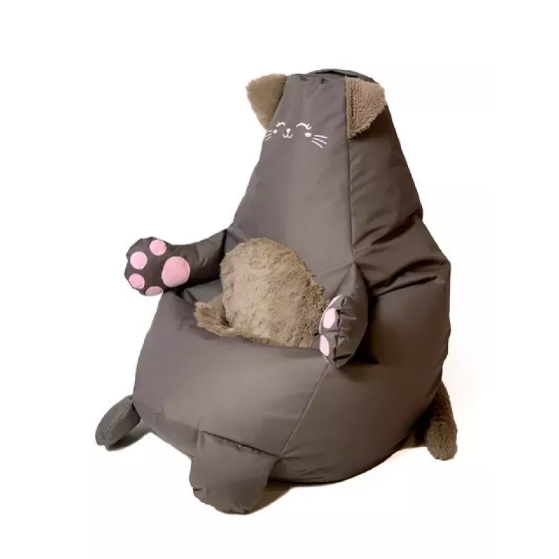Pufe saco Sako Kitten castanho XL 130 x 90 cm