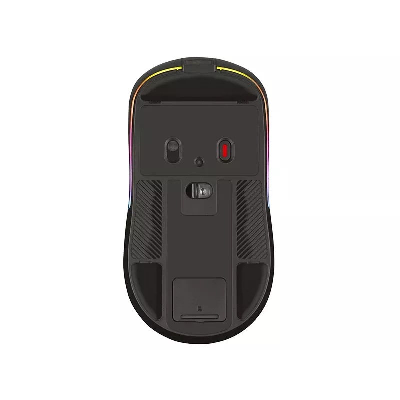 Tracer GameZone Thor RGB rato gaming sem fios, 2,4 GHz + Bluetooth, 10000 DPI, preto