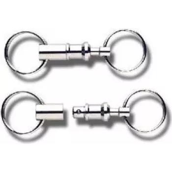 Porta-chaves WEDO 262 51526 – anéis de chaves em metal, prateado niquelado