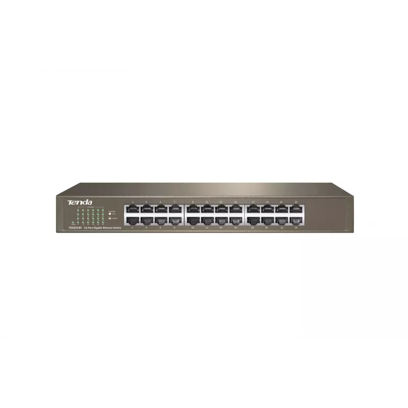 Switch não gerido TENDA TEG1024D 24 Portas Gigabit Ethernet, 48 Gbps, 8000 tabela MAC, azul