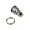 Botão DimasTech PD211 22 mm Silverline Dot RGB — botão de painel antivandalismo