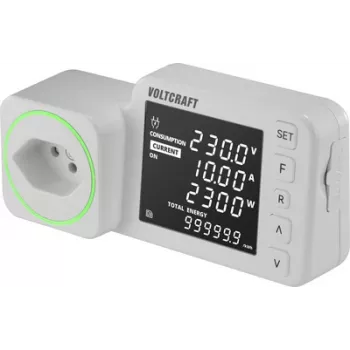 Medidor de custos de energia Voltcraft SEM5000 CH Dual previsão de custos função de alarme tarifa de eletricidade (VC-16107435)