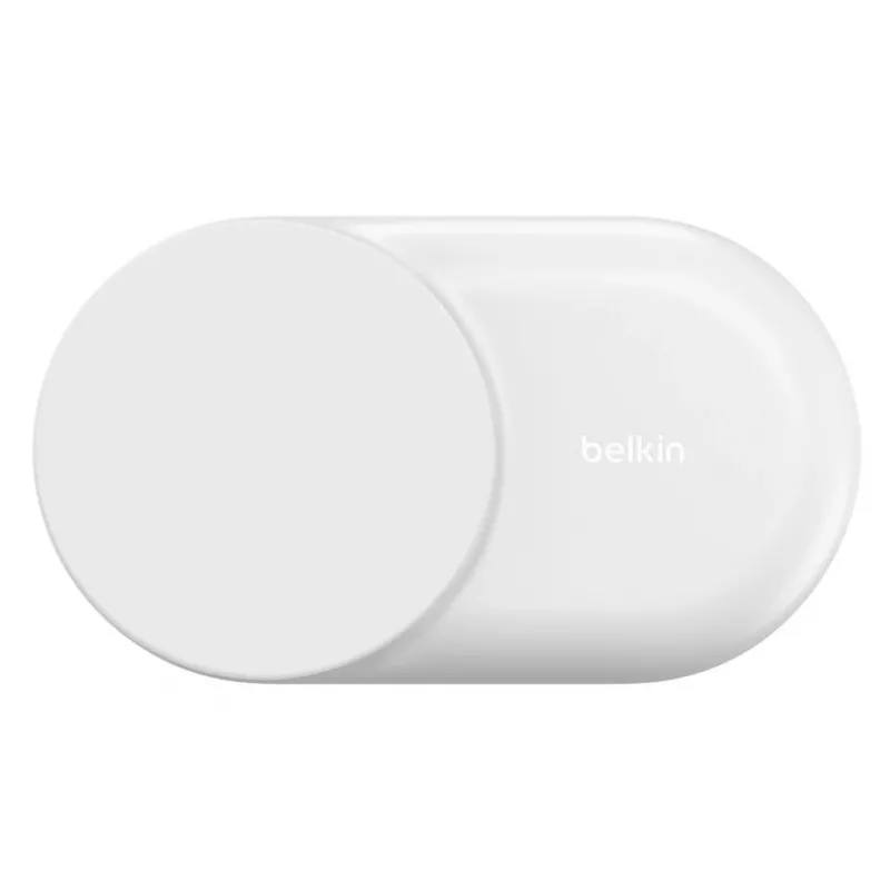 Carregador de interior Belkin UltraCharge 25W Qi2 3em1 carregador magnético UE branco redondo