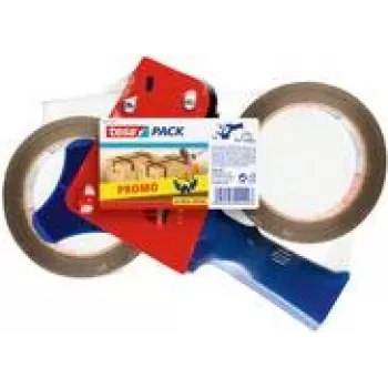 tesa tesapack dispensador manual Promo incl. 2 fitas de embalagem, castanho, 66 m x 50 mm