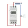 Temporizador eletrónico para calha DIN QOLTEC 50983, a pilhas, para circuitos de automação
