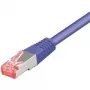Tecline exertis Connect - cabo patch - RJ-45 (M) para RJ-45 (M) - 7,5 m - cabo SSTP - CAT 6 - sem halogéneos - violeta (71507V)