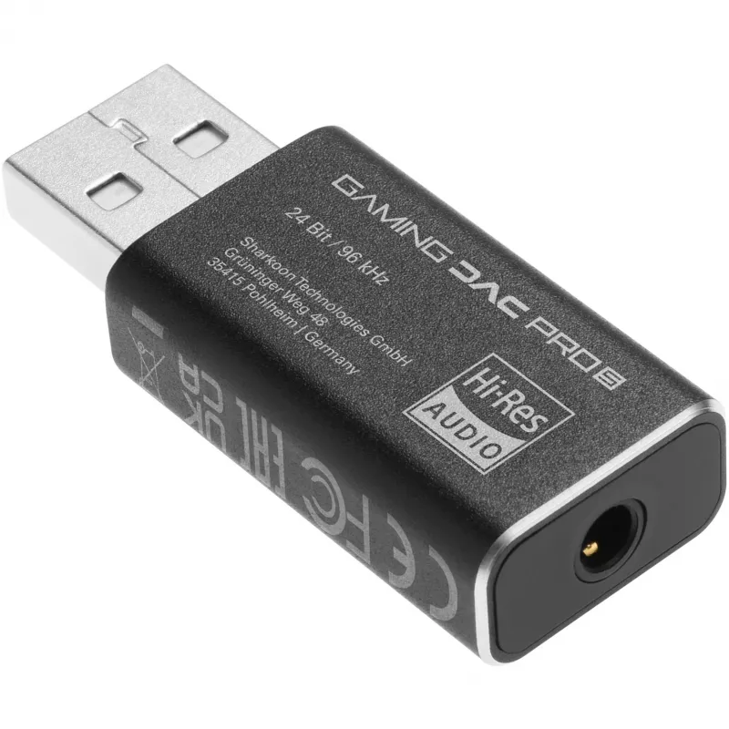 Sharkoon Gaming DAC Pro S V3 Placa de som externa, preto