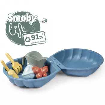 Life Double Sandpit Shell, equipamento de brincar de jardim