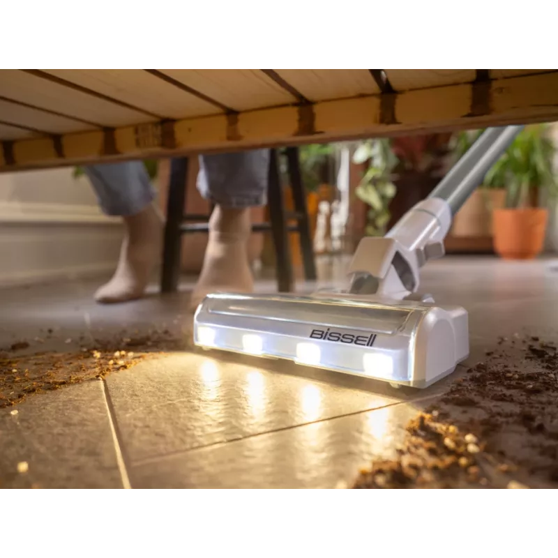 Aspirador vertical Bissell | PowerClean | a bateria | 200 W | Autonomia (máx.) 40 min | Branco quente/cinzento/prateado brilhante