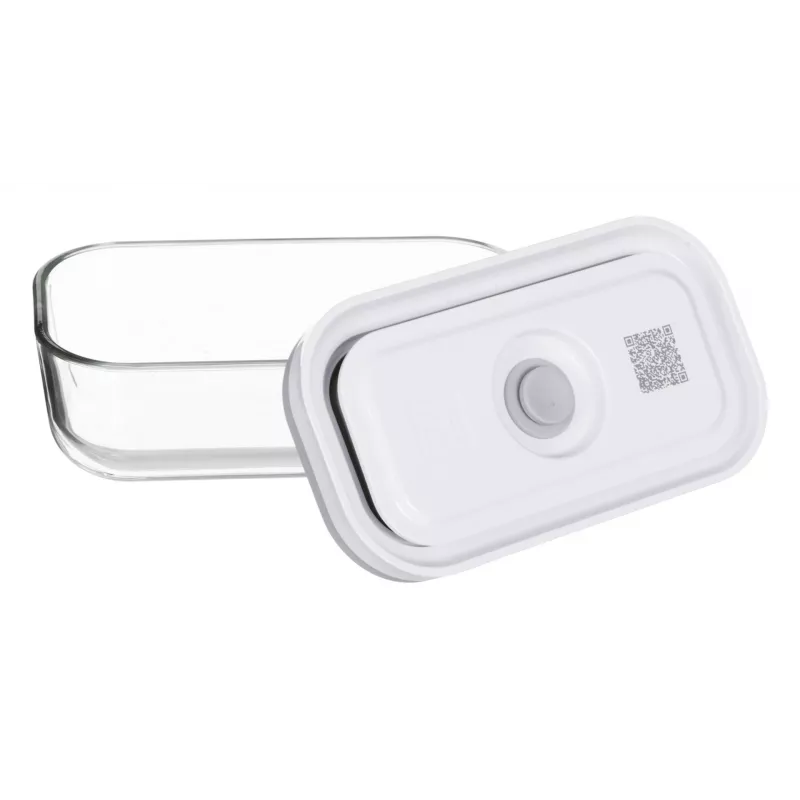 ZWILLING Fresh & Save 36803-003-0 conjunto de recipientes retangulares de vidro a vácuo, 3 un. (S/M/L, 0,35/0,75/1,6 L), borossilicato, adequado para micro-ondas/forno/máquina de lavar loiça, cinzento/transparente