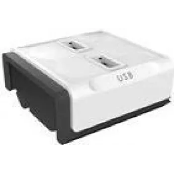 Módulo de carregamento USB Allocacoc PowerStrip 10096/MDUSB2 – 2 portas USB, 2,4 A no total
