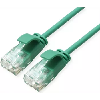 Cabo de rede UTP ROLINE GREEN Cat.6A (Classe EA), LSOH, fino, verde, 0,15 m (21.44.3930)