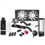 Alphacool 11992 - dissipador de água - acetato - acrílico - alumínio - latão - cobre - níquel - aço inoxidável - preto - transparente - 1/4 - 60 °C - 0,8 bar (11992)