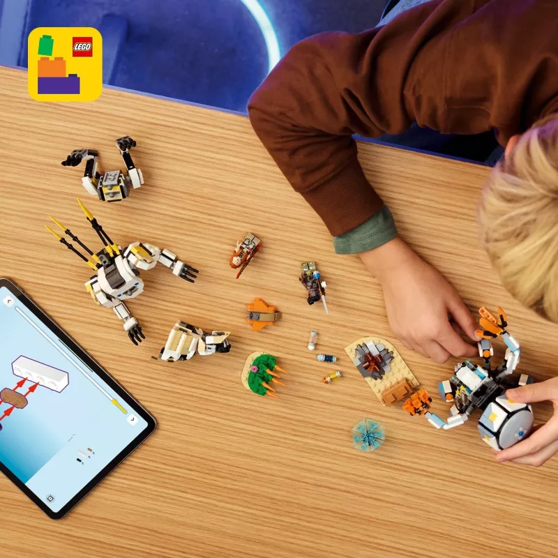 LEGO Set Horizon Adventures 77037 – Aloy e Varl vs. Shell-Walker e Sawtooth, 768 peças, 2 minifiguras