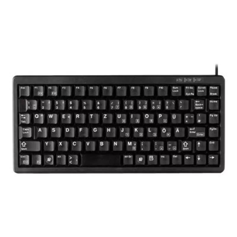 CHERRY Compact , Combo (USB + PS/2), DE Teclado Office USB + PS/2 QWERTY preto