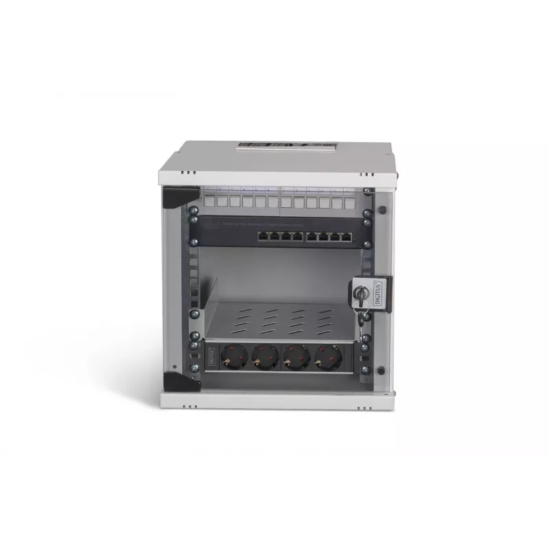 Conjunto de rede Digitus SOHO Pro, 254 mm (10) - 6U, 315 x 300 mm (L x P)