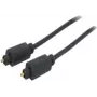 shiverpeaks 1,5 m Toslink - Toslink - TOSLINK - conector macho - TOSLINK - conector macho - Dourado - Preto (BS69004-1.5)