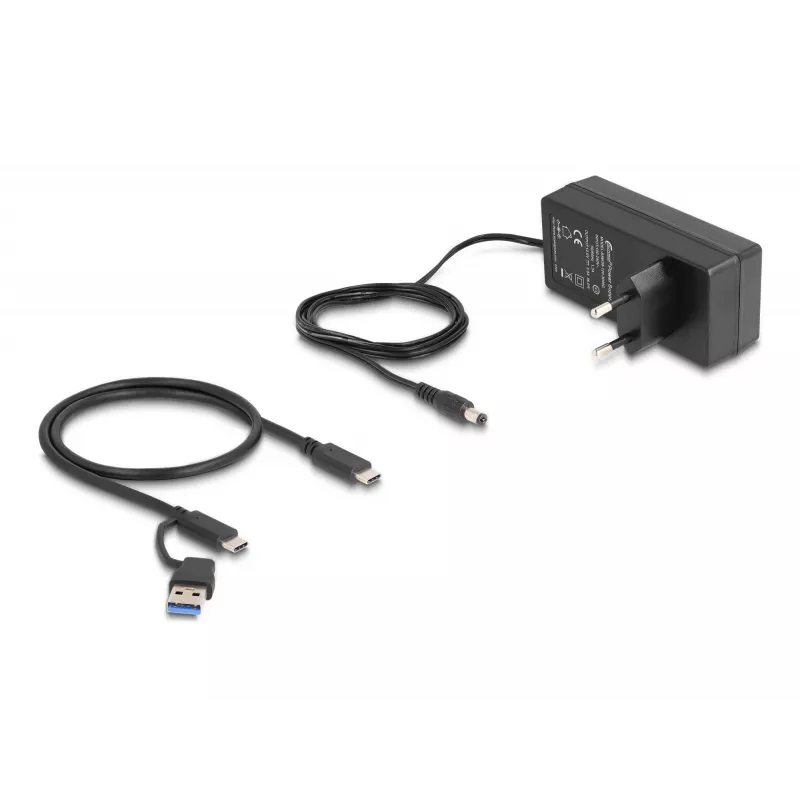 Hub USB Delock 64248 5 Gbit/s 2 x Type-A 2 x Type-C 1 porta de carregamento rápido