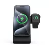 Carregador de interior Crong CRG-MSPS-BLK para smartwatch preto Lightning USB sem fios