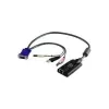 Cabo adaptador KVM ATEN USB - VGA para Cat5e/6 (módulo CPU), com suporte de áudio e virtual media