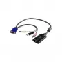 Cabo adaptador KVM ATEN USB - VGA para Cat5e/6 (módulo CPU), com suporte de áudio e virtual media